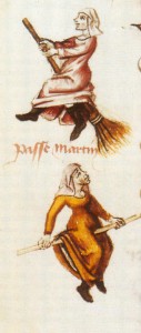 De vroegste afbeeldingen van toverkollen komt uit het boek Le Champion des Dames uit 1451.